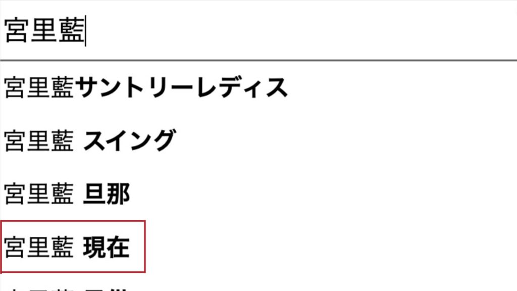 宮里藍 現在